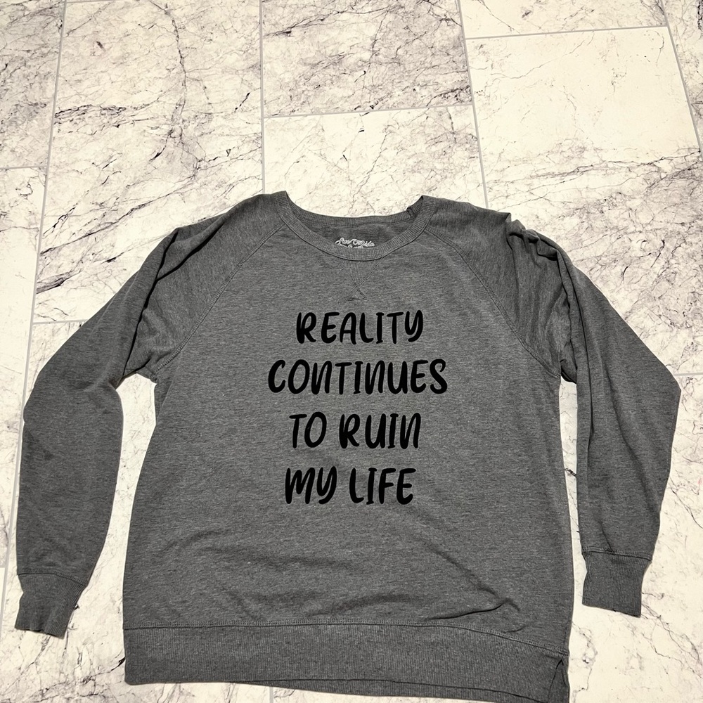Women’s Grey Graphic Sweatshirt